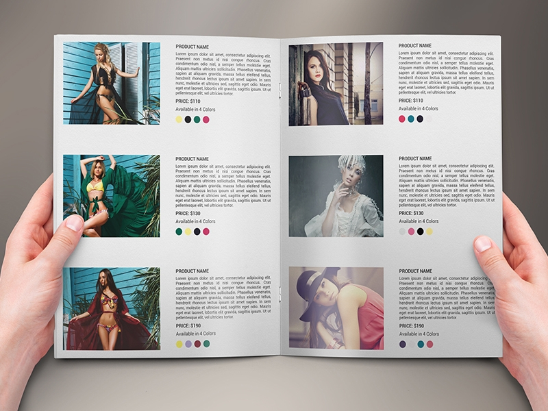 21 Fashion Catalog Examples In PSD AI EPS Vector MS 