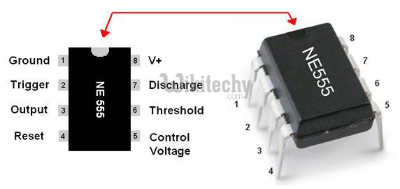 555 Timer LED Flasher Circuit Diagram By Microsoft 