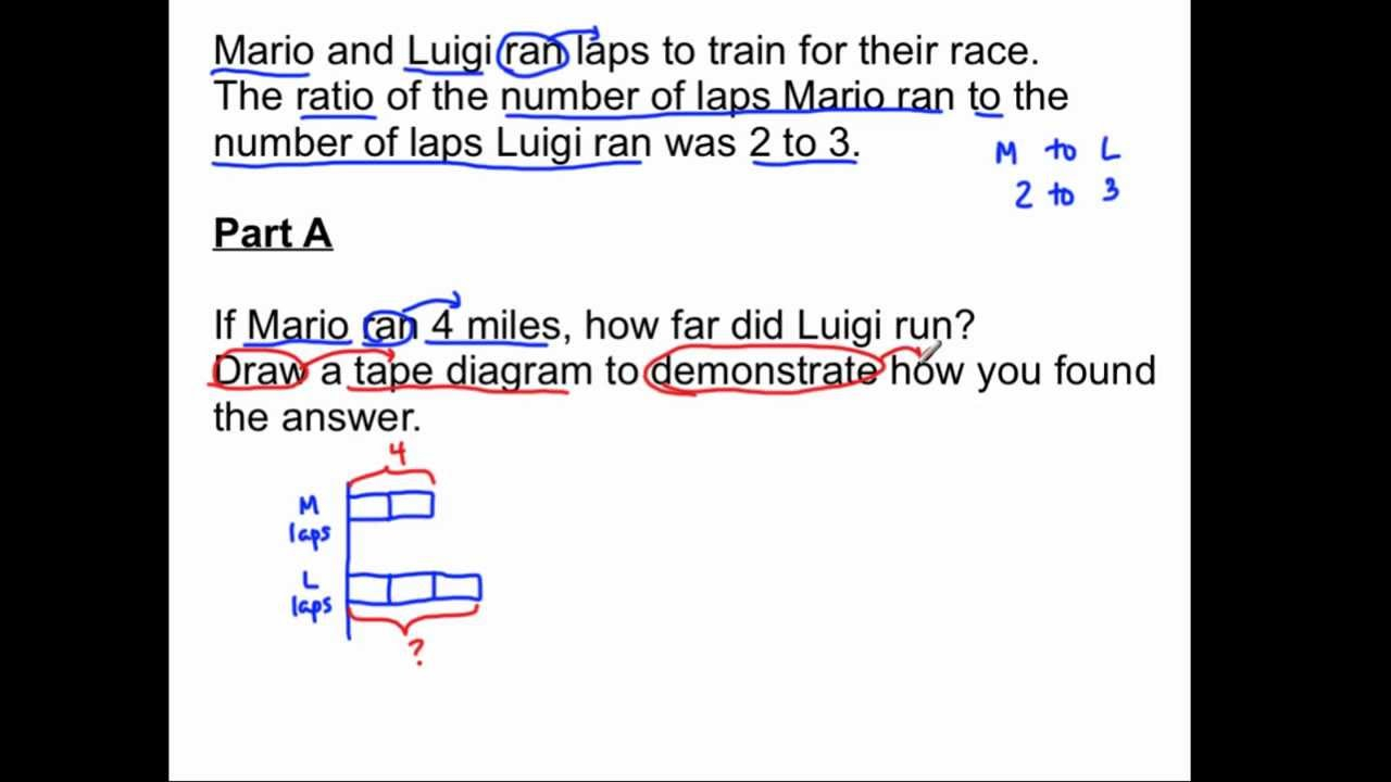 6 RP 3 Equivalent Ratios Using Tape Diagrams YouTube