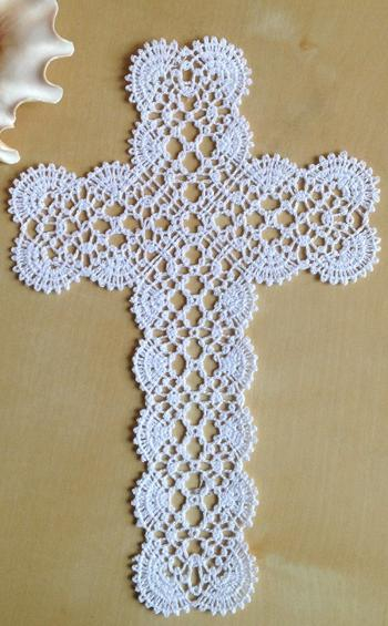 Advanced Embroidery Designs Freestanding Bobbin Lace Cross