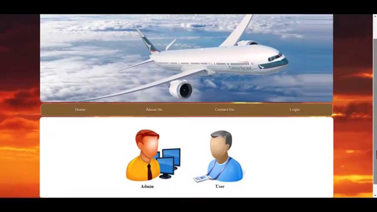 Airline Reservation System YouTube