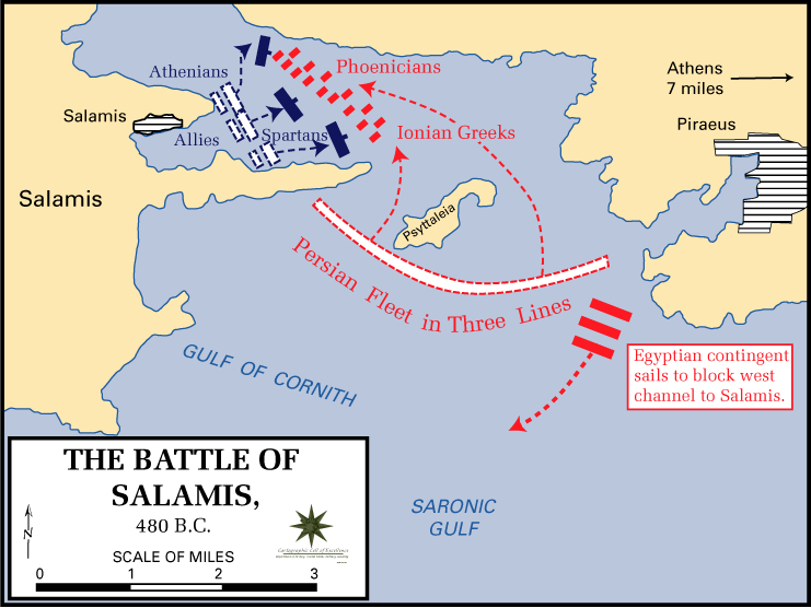 Battle Of Salamis Map The Core Curriculum