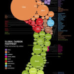 Carbon Footprint Map Infographic Footprint Information