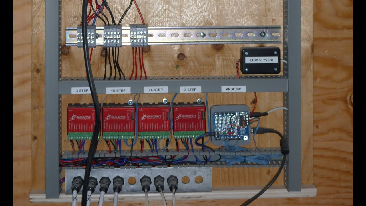CNC Project 4b The Control Panel Wiring YouTube