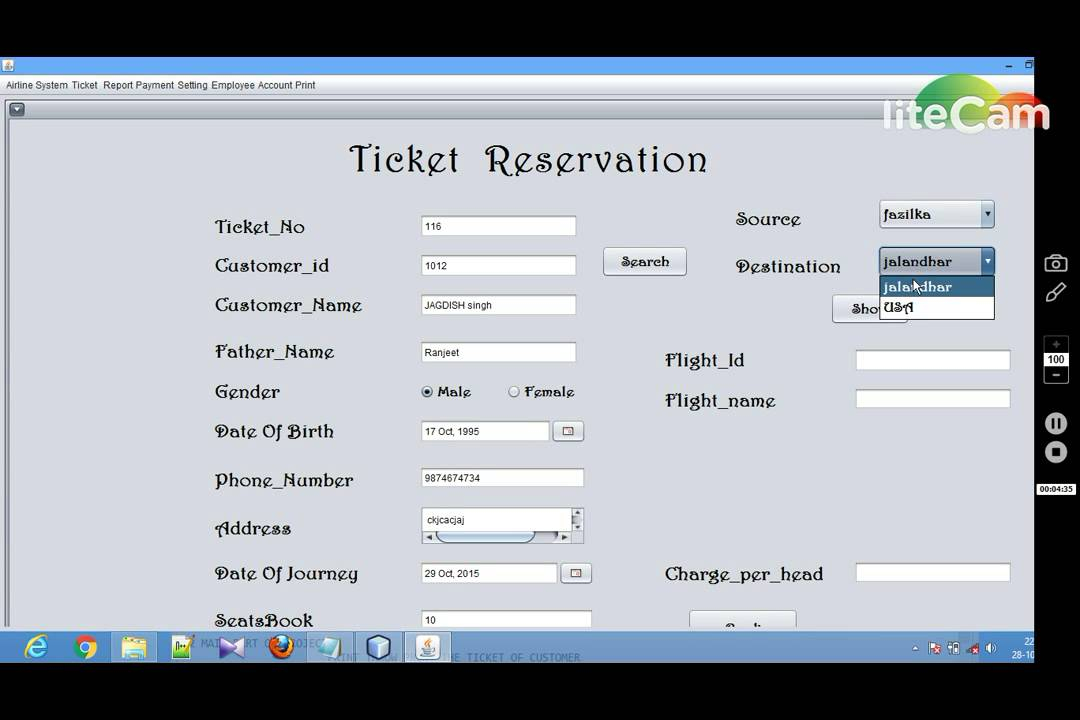 Core Java Project Air Reservation System YouTube
