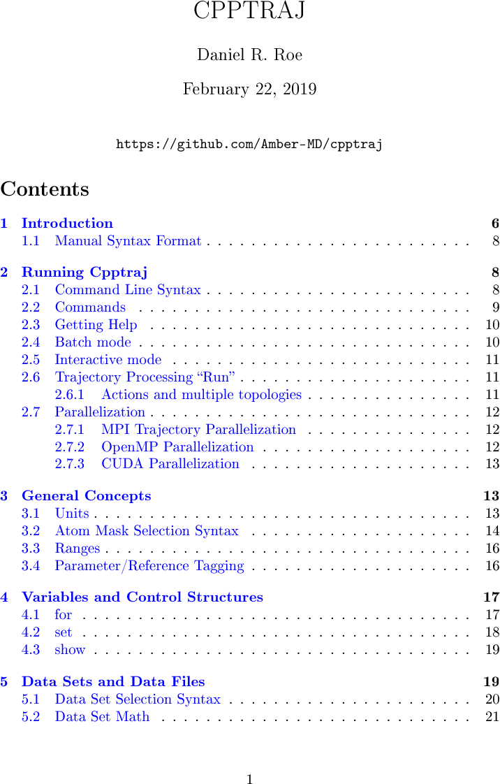 CPPTRAJ Manual