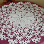Crochet Crochet Doily Diagram My Doily Lace Napkins