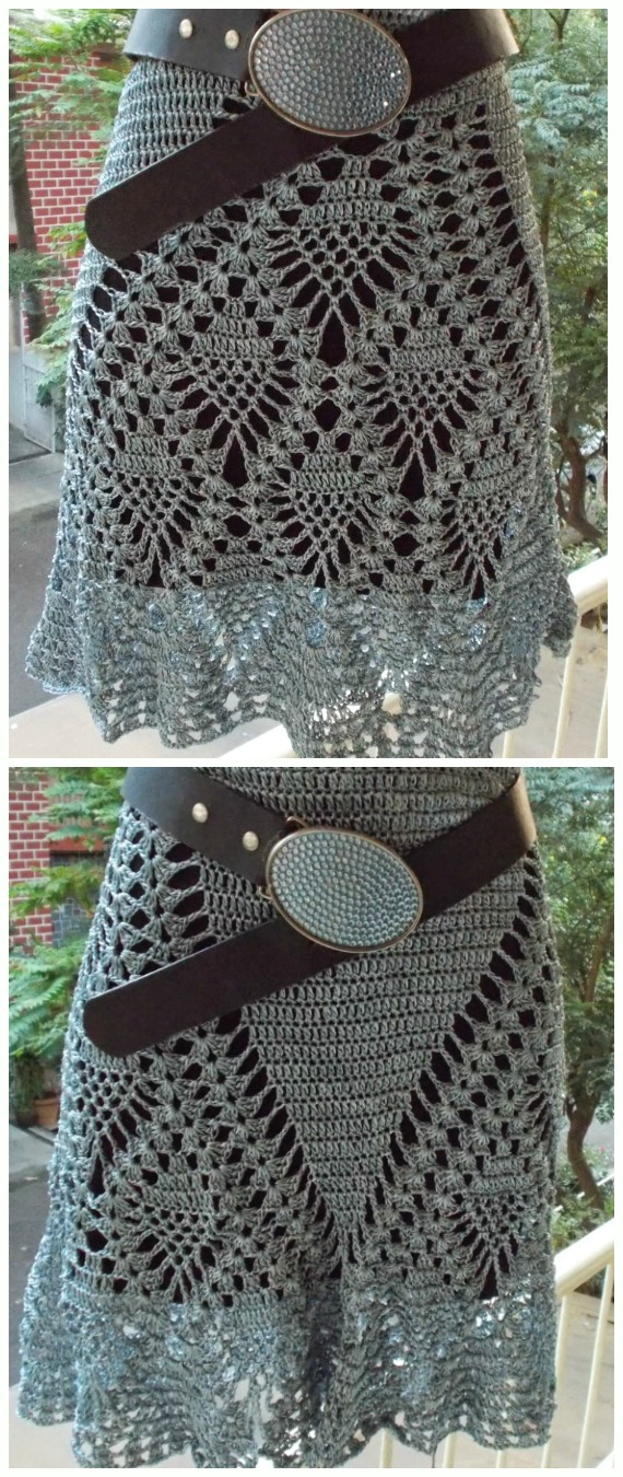 Crochet Women Skirt Free Patterns Instructions