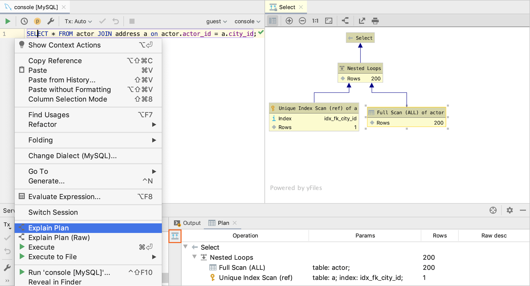 Database Diagrams DataGrip