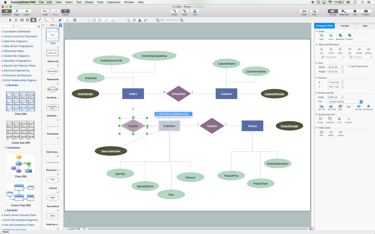 Entity Relationship Diagram Symbols Professional ERD Drawing