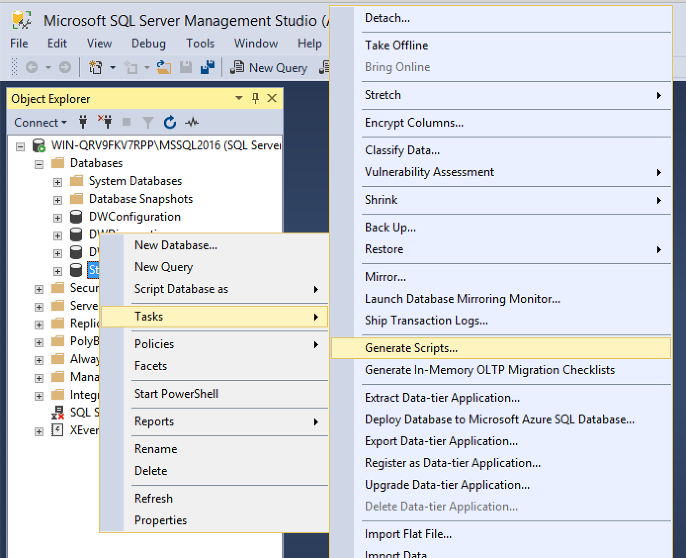 Exporting MySQL PostgreSQL And SQL Server Schema 