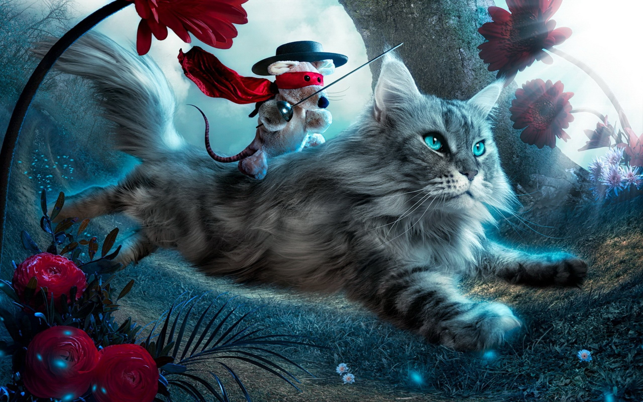 Fantasy Cat Cats Art Artwork Artistic Wallpapers HD 