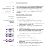 Food Service Resume Example Writing Tips RG