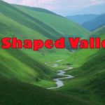 Formation Of A V Shaped Valley Labelled Diagram And