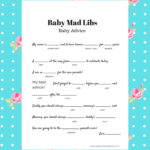 Free Instant Download Baby Shower Mad Libs Template