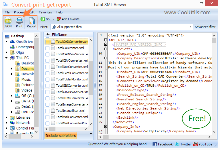 Free XML Viewer By Coolutils View The Structure Of XML 