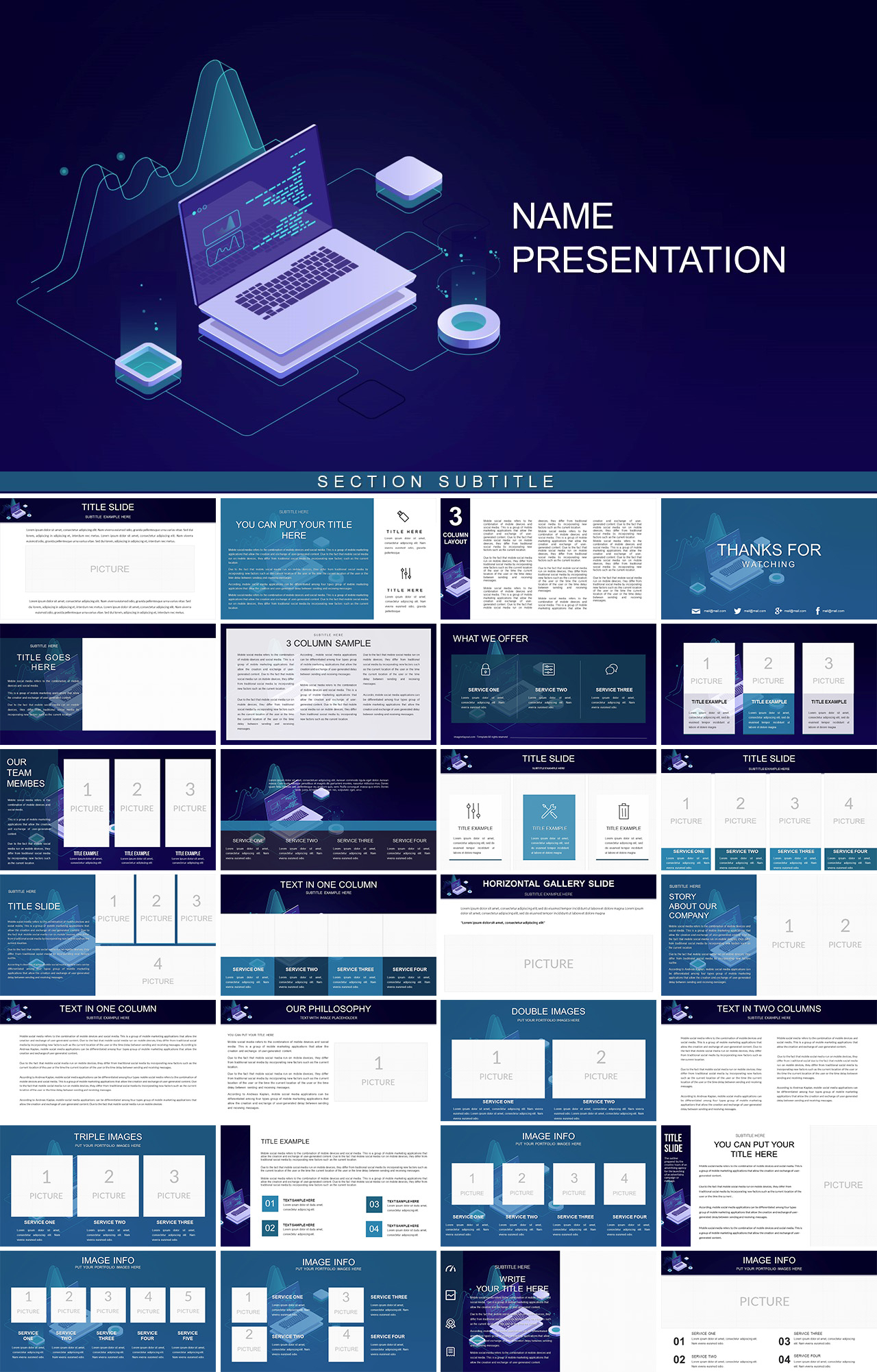 Freeware Software PowerPoint Template ImagineLayout