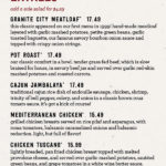 Granite City Dinner Menu Order Online Delivery