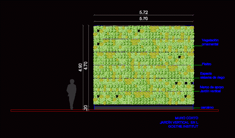 Green Wall DWG Block For AutoCAD Designs CAD