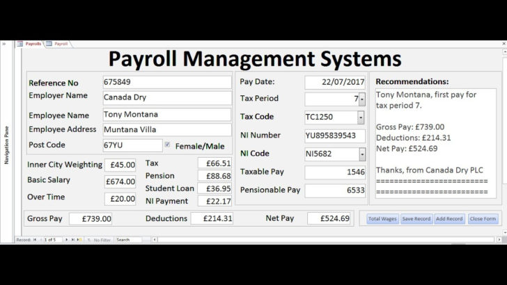 ER Diagram For Employee Payroll System
