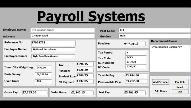 ER Diagram For Employee Payroll Management System