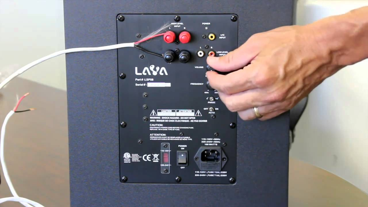 How To Install A HomeTheater Subwoofer YouTube