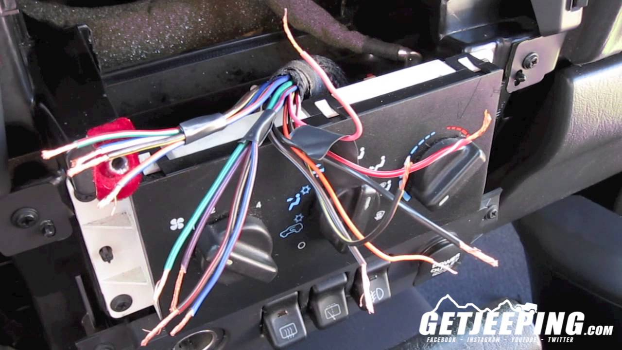 How To Install Stereo Wire Harness In A 1997 To 2001 Jeep 