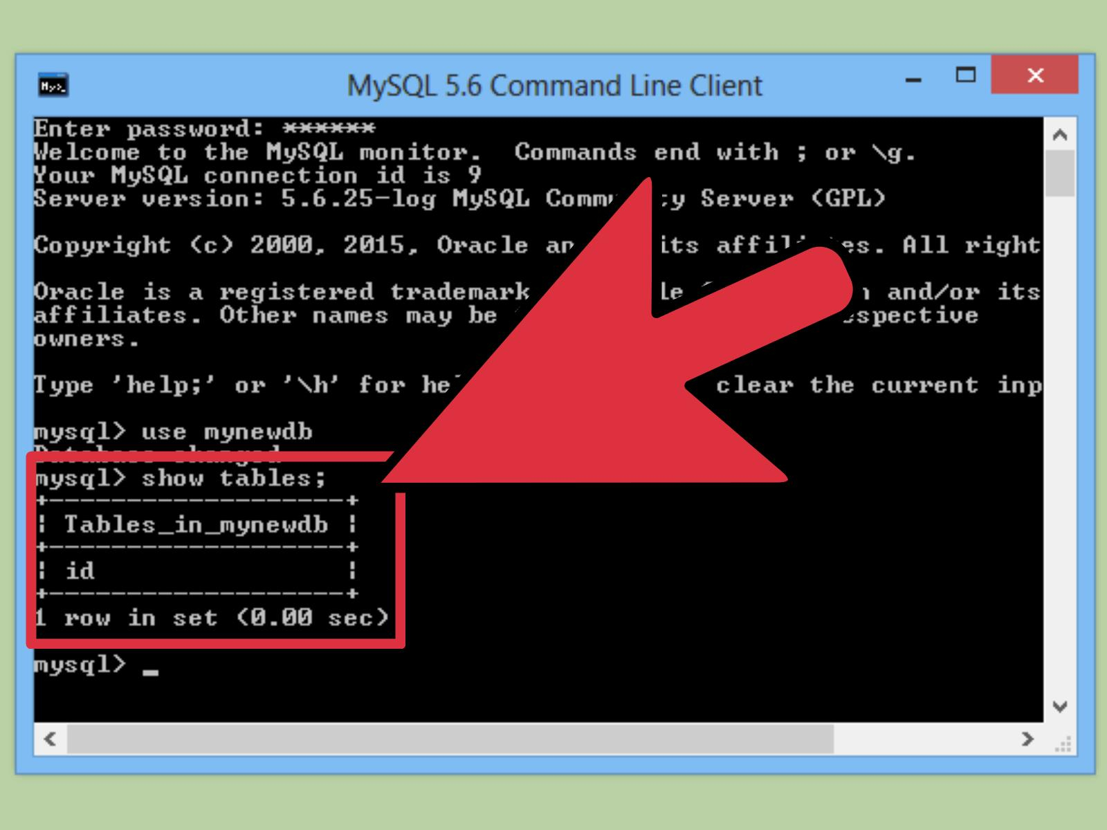 How To Send SQL Queries To MySQL From The Command Line 9 