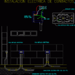 Installation Of Electrical Outlets In A Wall DWG Detail