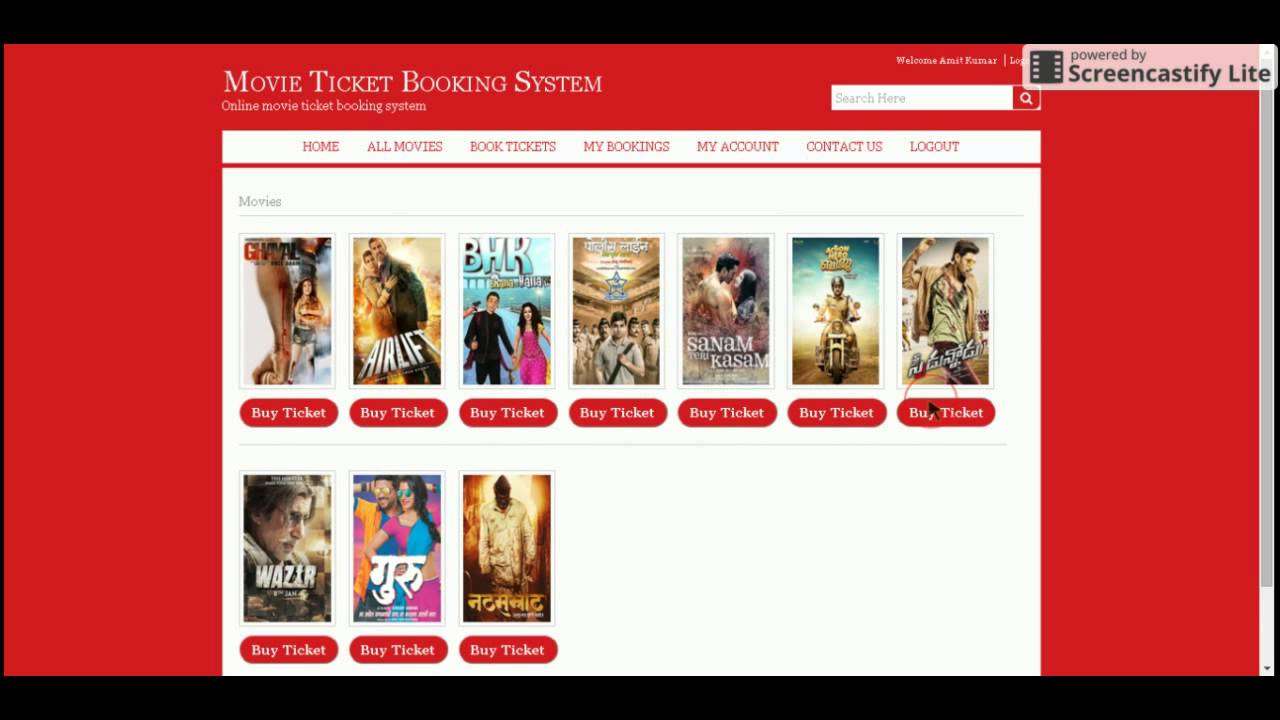 Java And JSP Project On Online Movie Ticket Booking System 