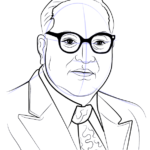 Learn How To Draw Babasaheb Ambedkar Politicians Step By