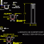 Lighting Bollard Details DWG Detail For AutoCAD Designs CAD