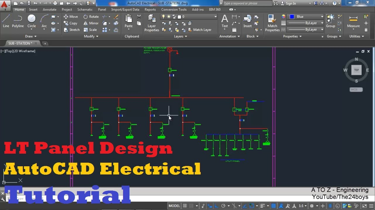 LT Panel Design With AutoCAD Electrical Single Line 