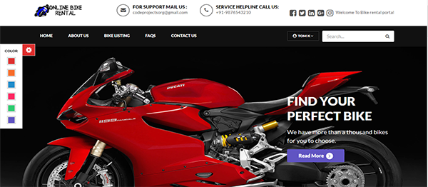 Online Bike Rental System Using PHP With Source Code 