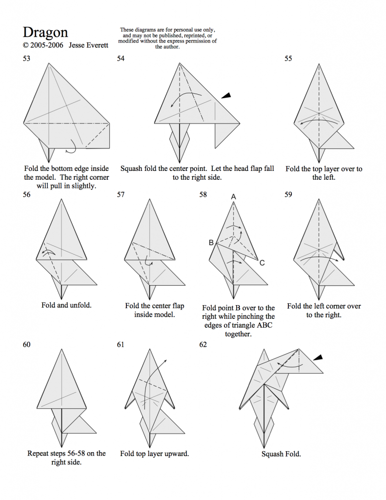 Origami Dragon In Progress