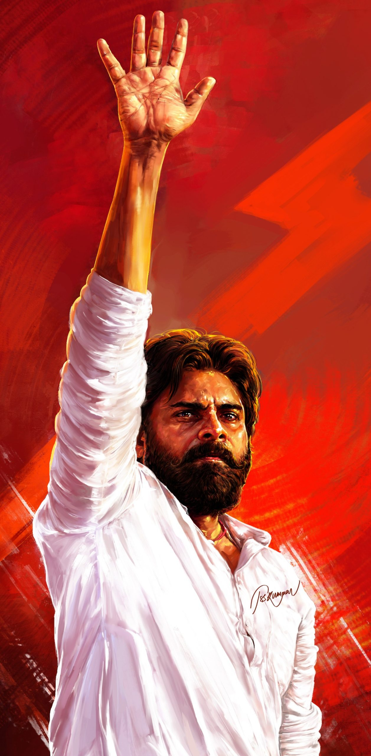 Pawan Kalyan Paintings By TSS Kumar Telugu Database