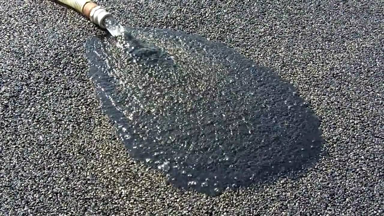 Porous Asphalt Pavement Example YouTube