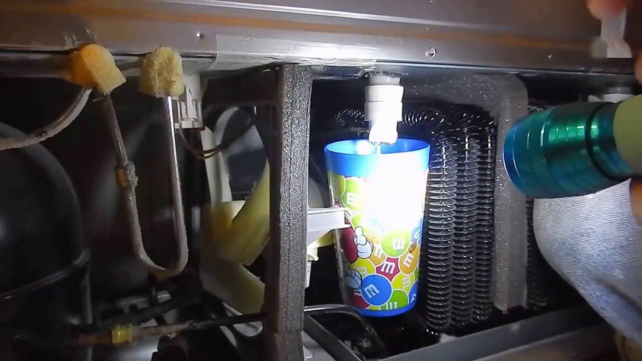 Samsung Refigerator Repair Freezer Water Pan Wont Drain 