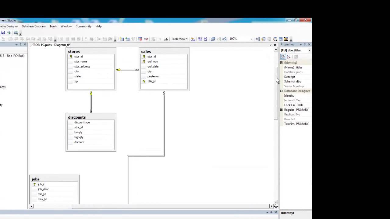SQL Server Creating A Database Diagram YouTube