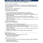 Technical Writer Resume Sample How To Write Resume