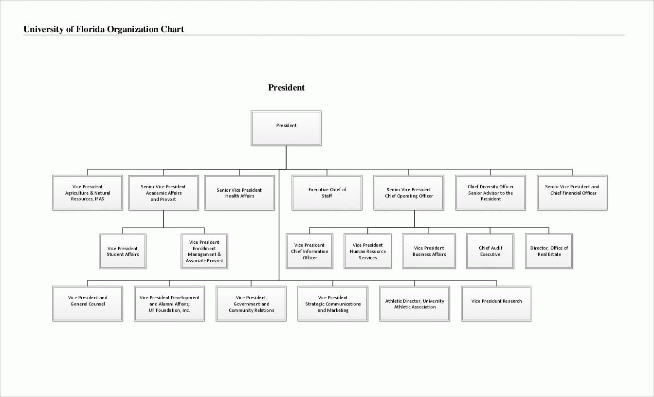 UF Org Charts Institutional Planning And Research 