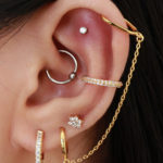 Uncommon Ear Piercing Placement Combination Ideas Flat