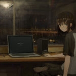 Wallpaper Lofi Anime Anime Girls Room Laptop Brunette