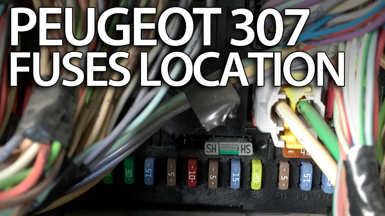 Where Are Fuses Relays And OBD Port In Peugeot 307 fuse 