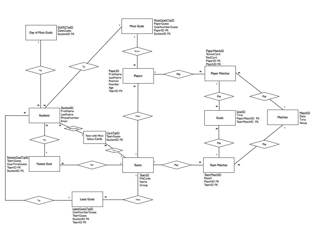 A More Advanced Larger Entity Relationship Diagram ERD 