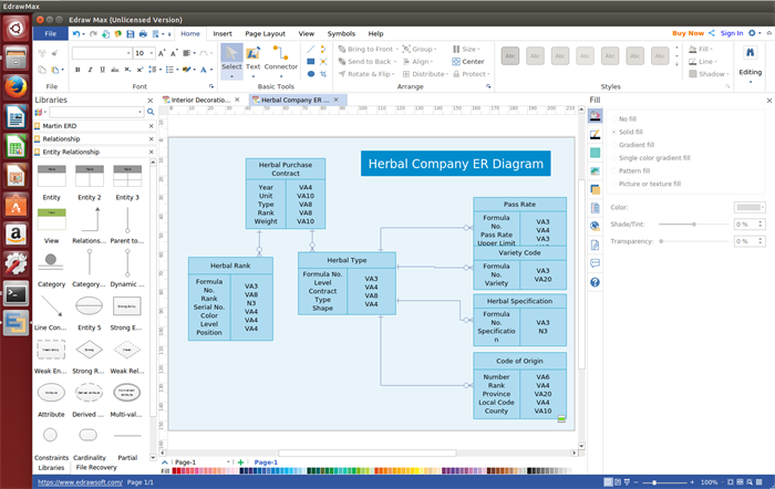 Linux ER Diagram Tool