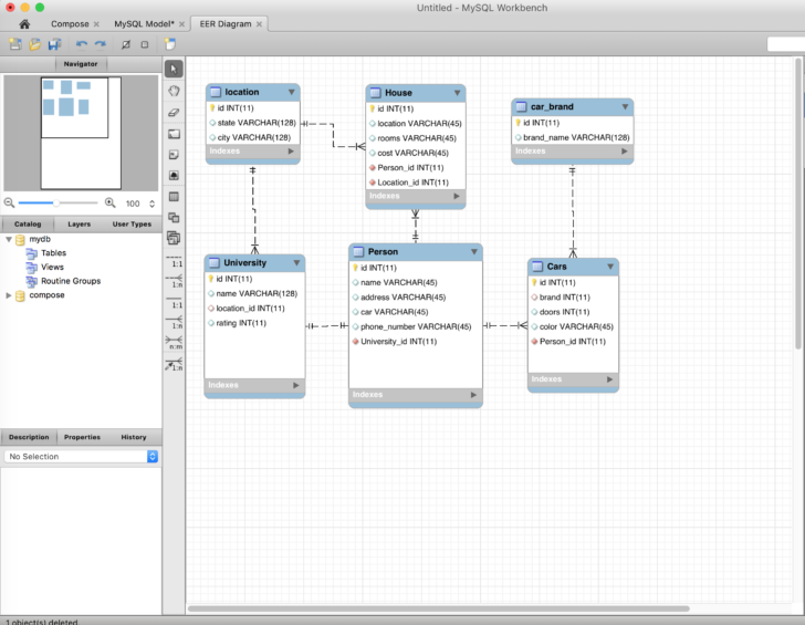 DbeavER Create ER Diagram From Database