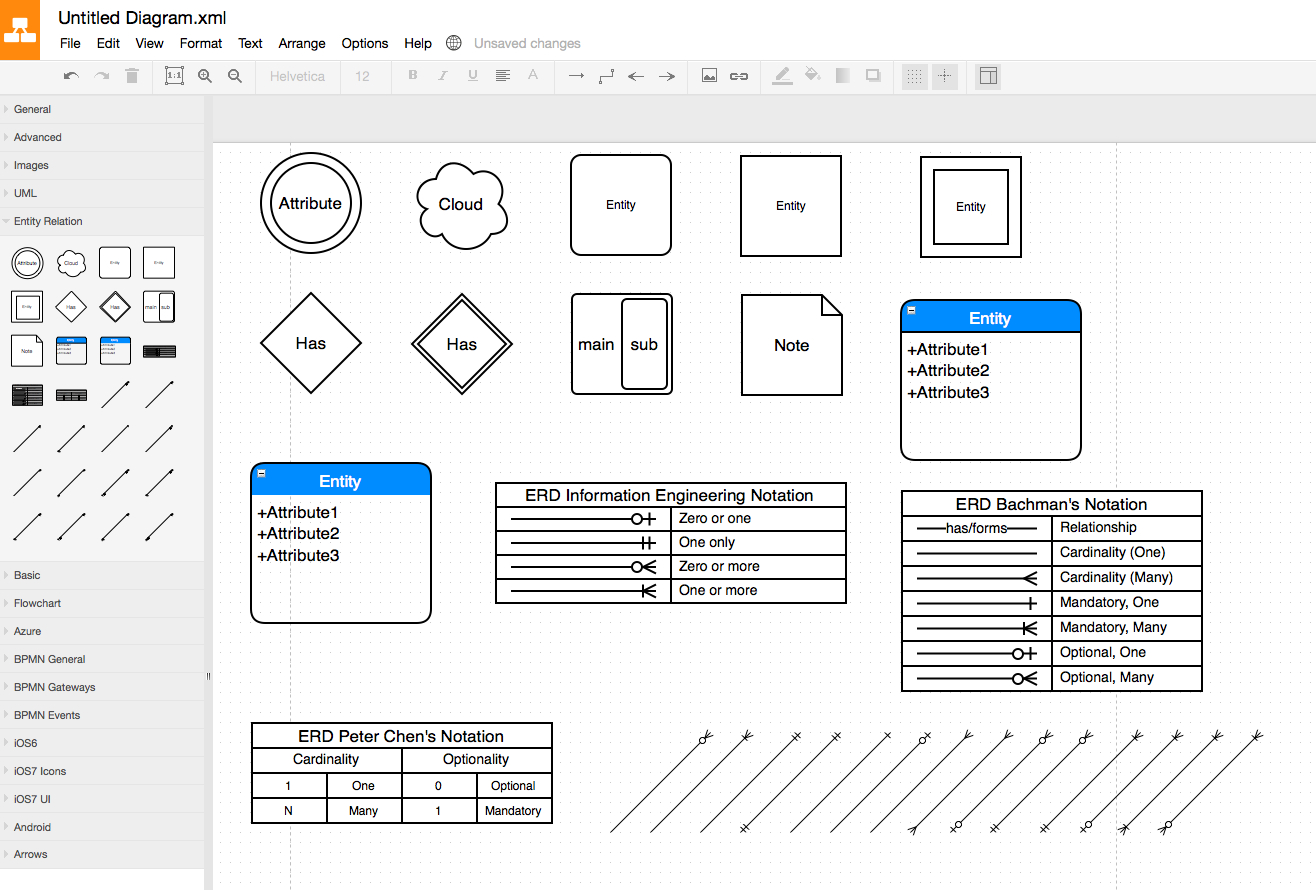 Er Diagram Editor ERModelExample