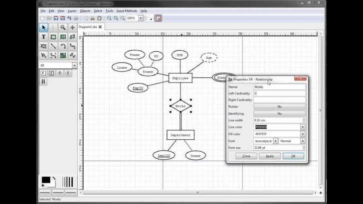 Cardinality Of ER Diagram