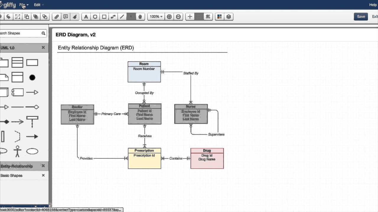 Gliffy Er Diagram ERModelExample